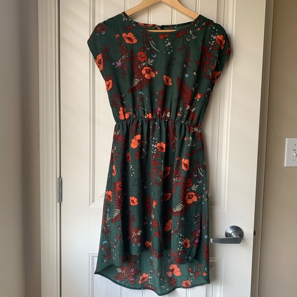 Hide & Seek Dresses & Skirts - Hide & Seek Green Floral Mini Blouson Dress